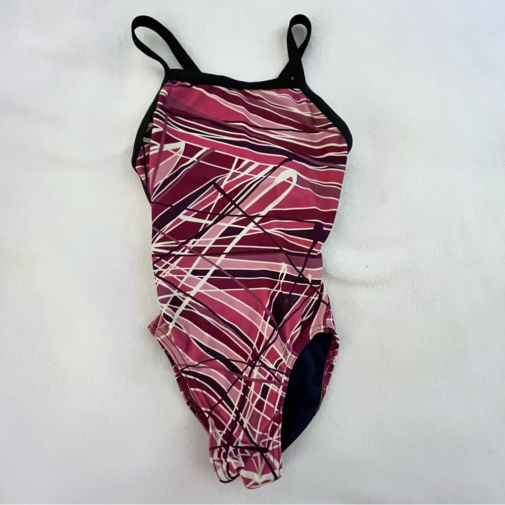 Adoretex Girl's Pro One Piece Thin Strap Athletic Swimsuit